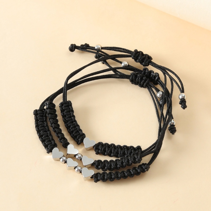 Set 3 Vòng Tay Tình Bạn Bện Dây Có Thể Điều Chỉnh Kích Cỡ