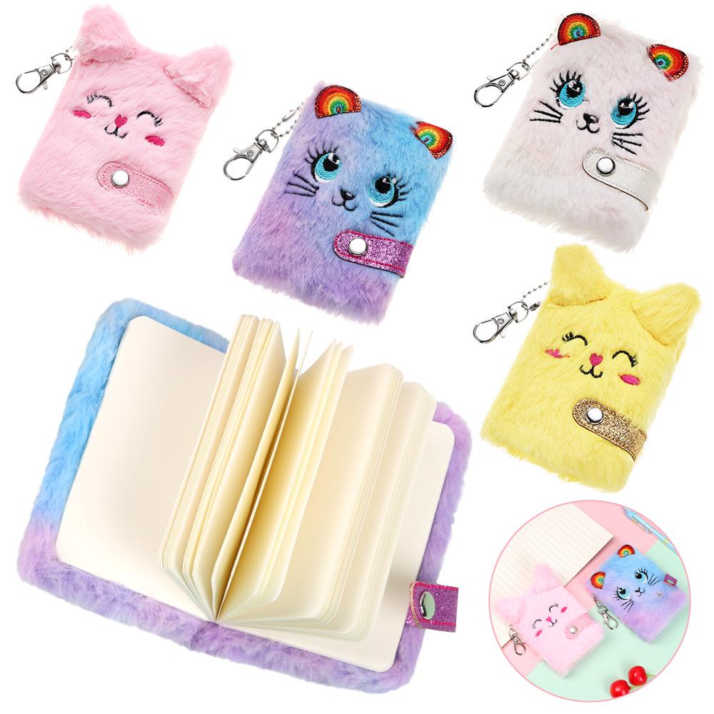 CHOOKEY Móc Khóa Hình Chú Mèo Hoạt Hình Nhồi Bông Đáng Yêu