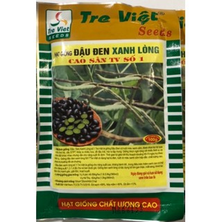 HẠT GIỐNG ĐẬU ĐEN XANH LÒNG (CAO SẢN TV SỐ 1) gói 100gr