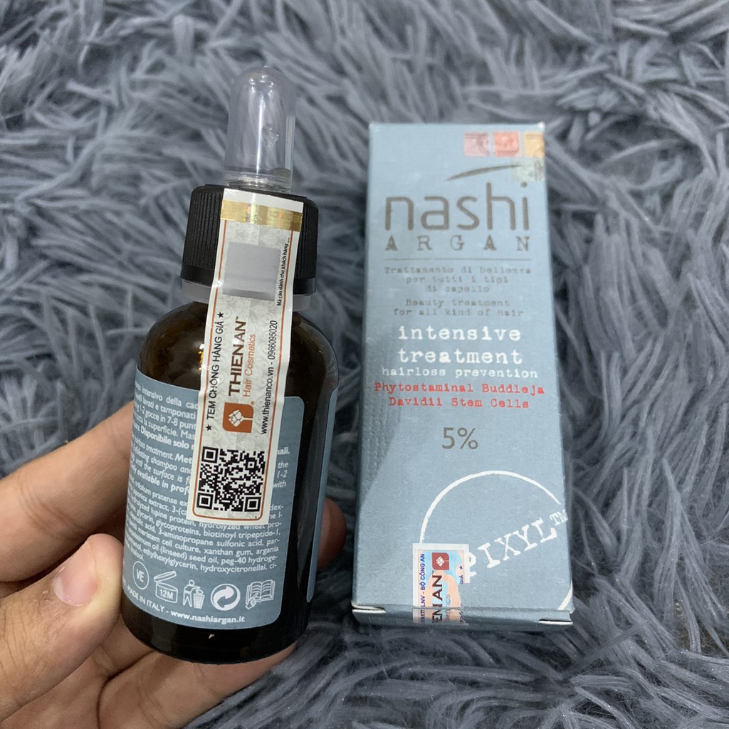 🇮🇹 Huyết thanh chống rụng kích thích mọc tóc Nashi Argan CAPIXYL Intensive Treatment hairloss prevention 5% 30ml