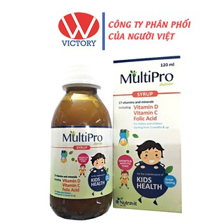 MultiPro Junior Syrup - Cải Thiện Biếng Ăn Suy Dinh Dưỡng Ở Trẻ - Chai 120ml - VictoryPharmacy