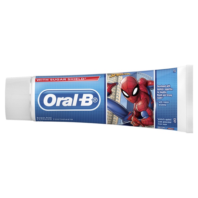 Kem Đánh Răng Trẻ Em 3-6 tuổi Oral-B Kids Spiderman 92g - Chính hãng Đức