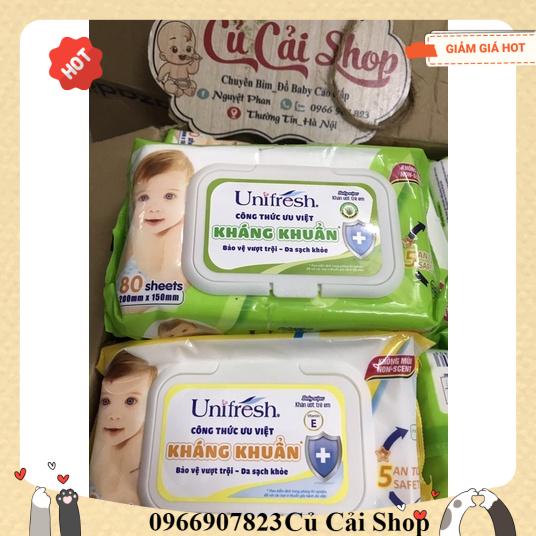 Combo 10 gói khăn ướt unifresh 80 tờ