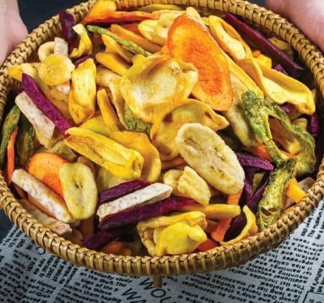 thập cẩm sấy giòn gói 500gr