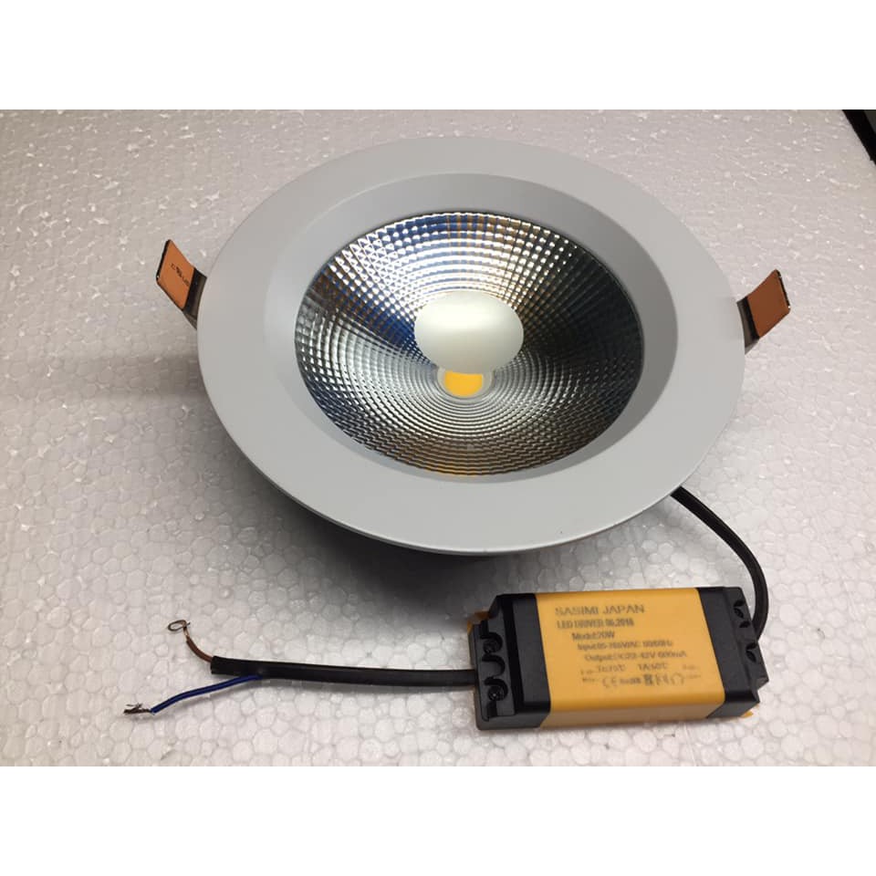 Đèn LED Âm trần Sasimi A8 công nghệ Nhật Bản Phi 160mm Sáng Vàng tản Nhôm