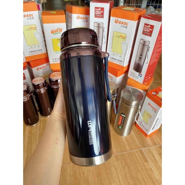 Bình giữ nhệt inox có lõi lọc trà dung tích 1500ml dùng trong ngày tiện lợi