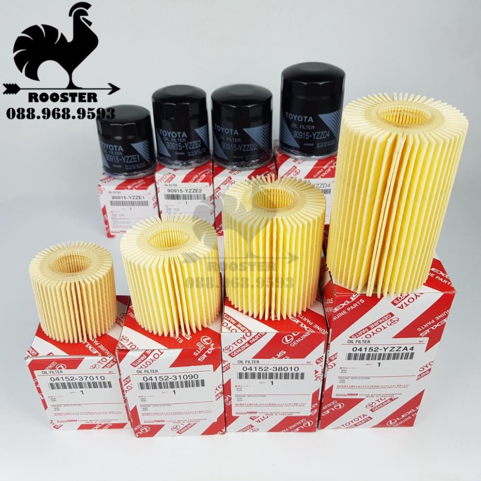 Lọc nhớt  dòng xe Toyota và Lexus: Innova, Vios, Altis, Lacruiser, Hilux, Fortuner, Altis, LX570