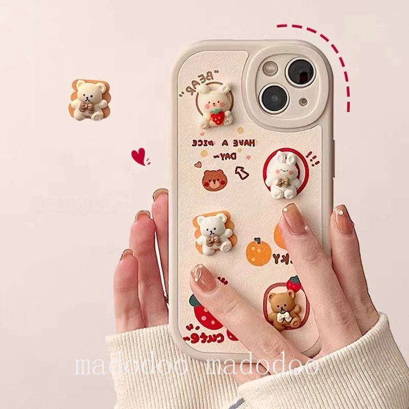 Cute Casing Samsung S23 S22 Ultra 5G S21 S20 FE S22+ S20+ Plus A54 A34 A24 A04 A14 A03 Core A71 A20S A53 A33 A52 A52S A03S A02S A10S A11 A12 M11 M12 A50 A50S A30S Cartoon Candy Bear Rabbit Flower Bow Strawberry Cherry Shockproof Soft Phone Case XPN 05