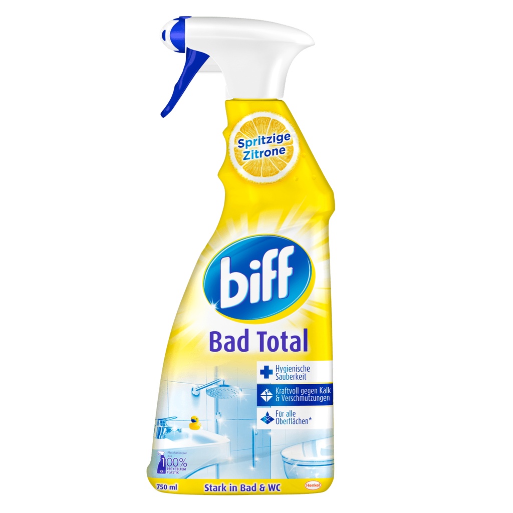 Chai xịt tẩy rửa đa năng trong nhà vệ sinh hương cam chanh tươi mát, khử mùi, chai 750 ml - BIFF01