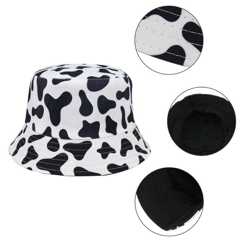 Mũ Bucket Unisex Chất Liệu Cotton Màu Trơn