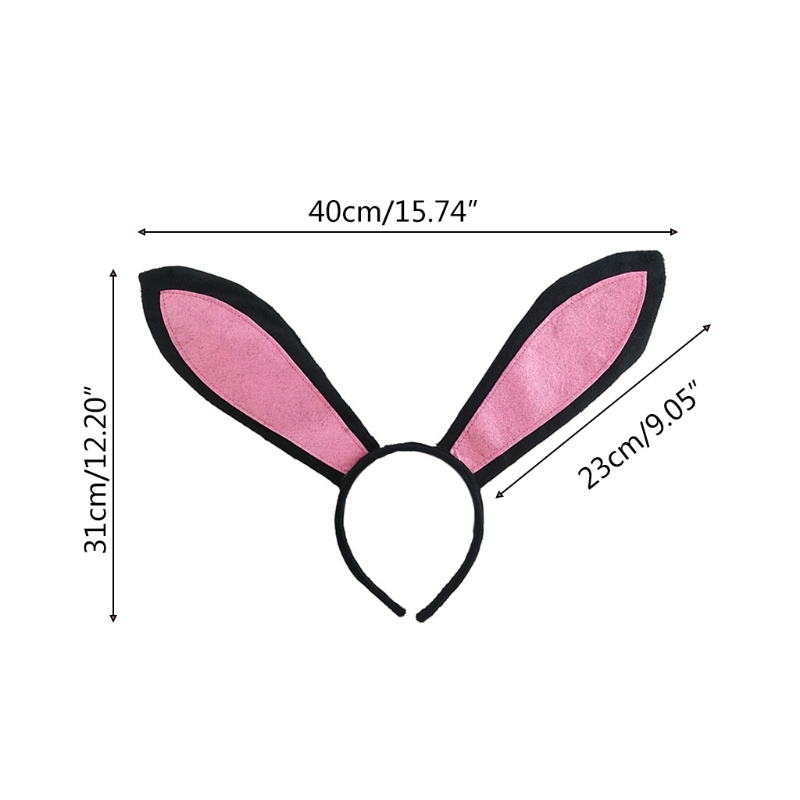 Băng Đô Tai Thỏ Dài Nhồi Bông Hóa Trang Phục Sinh