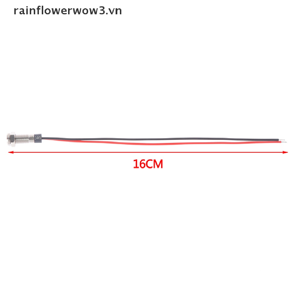 Đèn led Cảnh Báo Bằng Kim Loại Chống Thấm Nước P67 6mm 3v 5v 6v 12v 24v
