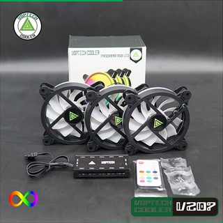 Bộ 3 Fan case VSPTECH COOLER + hub Led ARGB V207
