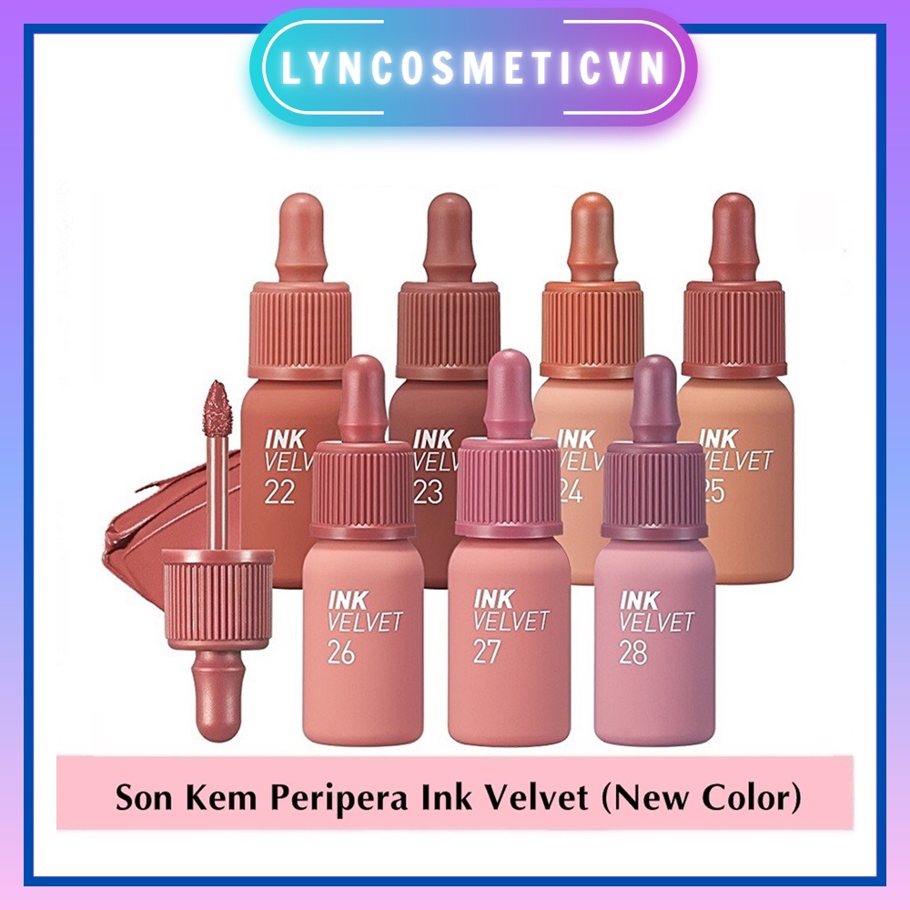 Son Môi Peripera Ink Velvet Nude Siêu Lì Bám Màu Cực Tốt
