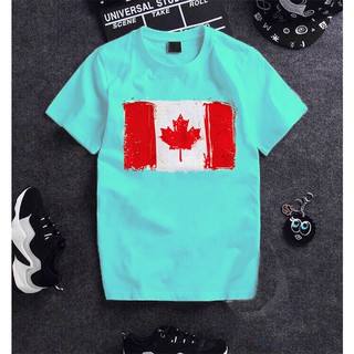 Áo thun Unisex Cotton -  lá cờ Canada