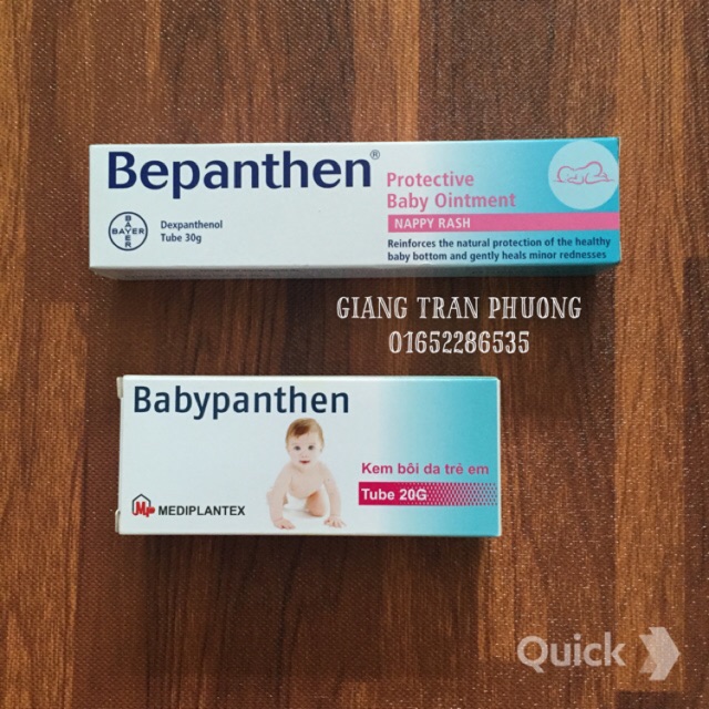 Kem bôi hăm Bepanthen / Babypanthen