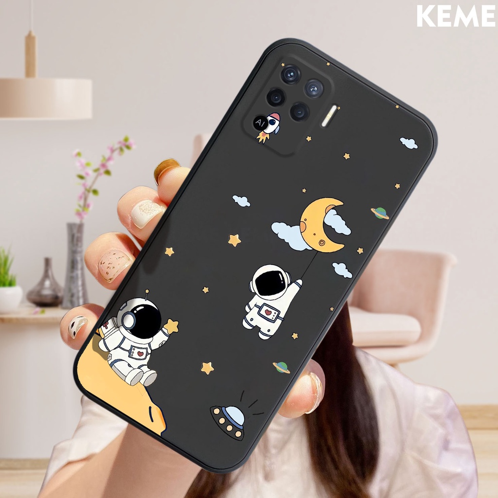 Ốp lưng Oppo A94 in hình nhà phi hành gia cute dễ thương