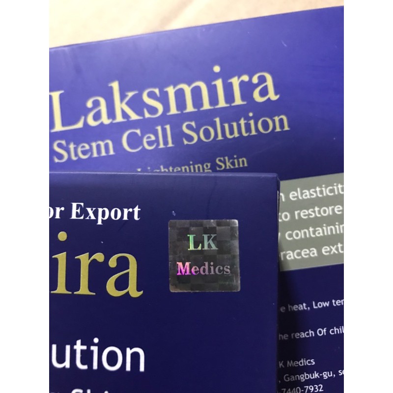 Serum TẾ BÀO GỐC Laksmira 1 hộp 10 lọ chuẩn Hàn Quốc