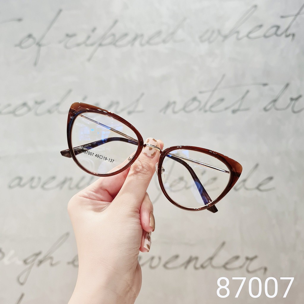 Gọng kính nữ mắt mèo cao cấp Lilyeyewear chất liệu nhựa cứng cáp màu sắc thời trang 87007