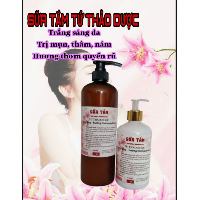 DẦU GỘI SỮA TẮM TRẮNG DA  HƯƠNG THƠM QUYẾN RŨ, TÓC DÀY HƠN, MỀM MƯỢT