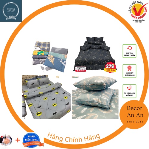 Vỏ gối nằm cotton poly_vỏ gối đẹp,dễ thương_hàng không kèm ruột_ kích thước 45x65(SẢN PHẨM GỒM 1 CHẾC) | BigBuy360 - bigbuy360.vn