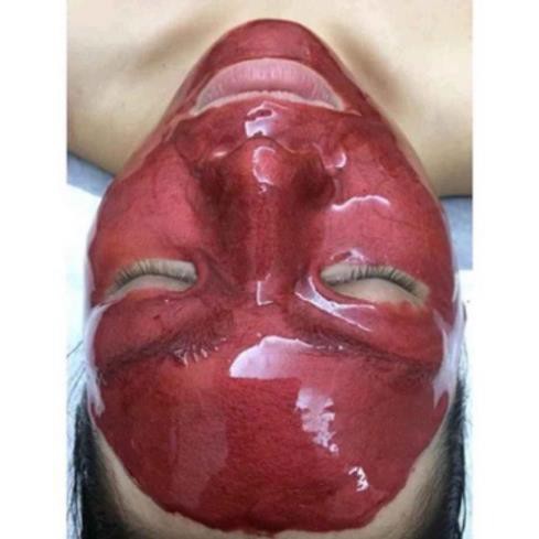 Mặt nạ collagen hoa hồng đỏ mask dẻo dễ lột dưỡng ẩm se khít lỗ chân lông chuyên dụng cho spa