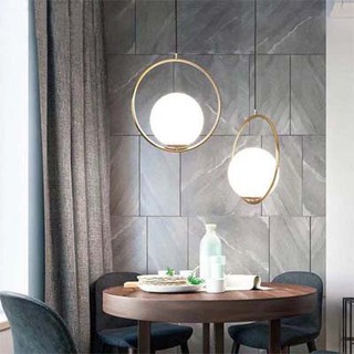 Đèn thả thủy tinh tròn thcn40
