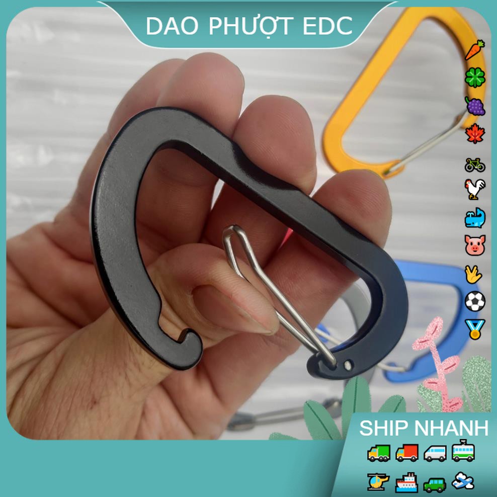 Móc Khoá Nhôm 8cm Bản Nhôm Đặc Siêu Cứng Khoá siêu Bền