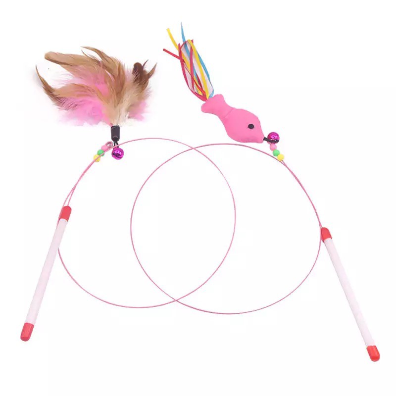 Cần câu mèo. Đồ Chơi Chó Mèo Thông Minh Huấn Luyện Thú Cưng