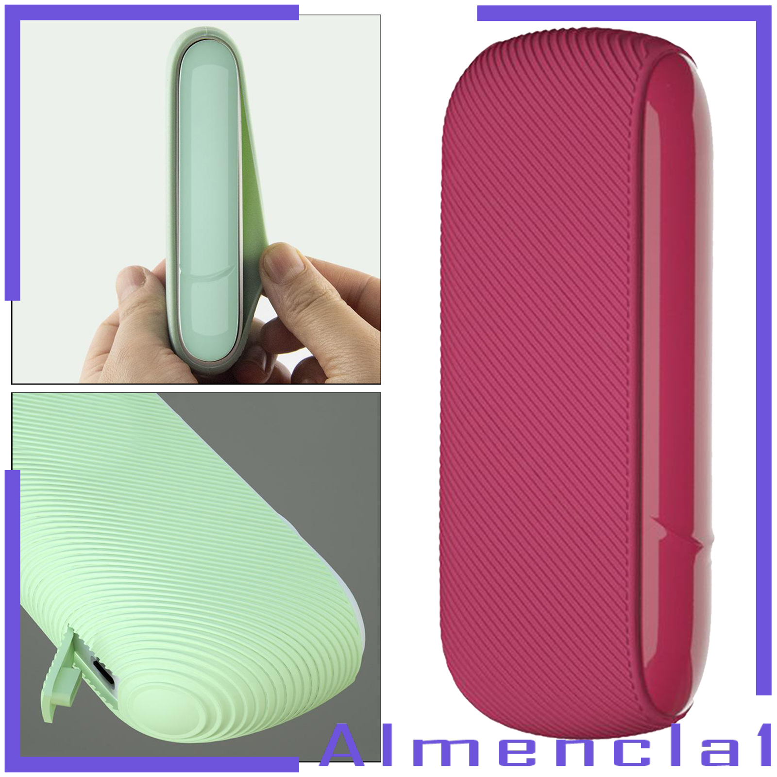 [ALMENCLA1]Twill Silicone Cover Full Protective Case Pouch for IQOS 3.0