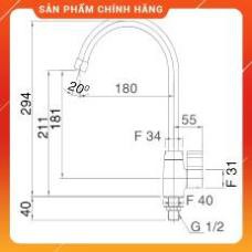 (FREESHIP) Vòi chậu rửa bát lạnh cao cấp INAX SFV21, vòi chậu rửa chén cao cấp INAX, bảo hành 02 năm