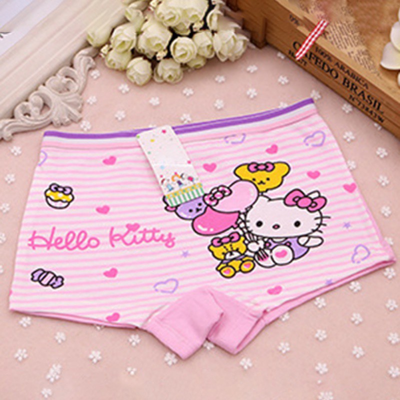 Set 4 Quần Lót Cotton Thoáng Khí Cho Bé Gái