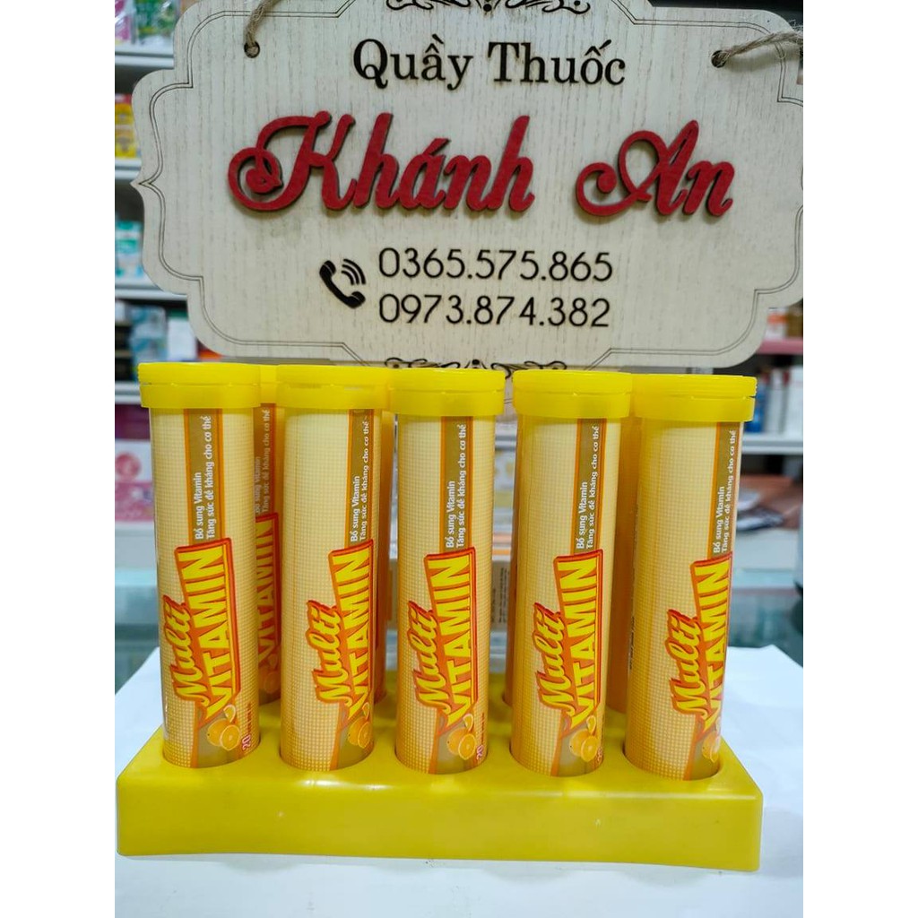 viên Sủi tăng sức đề kháng multi vitamin vị Cam bổ sung vitamin C cho cơ thể