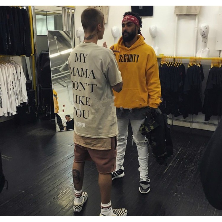 Áo thun theo phong cách Justin Bieber thời trang cho nam