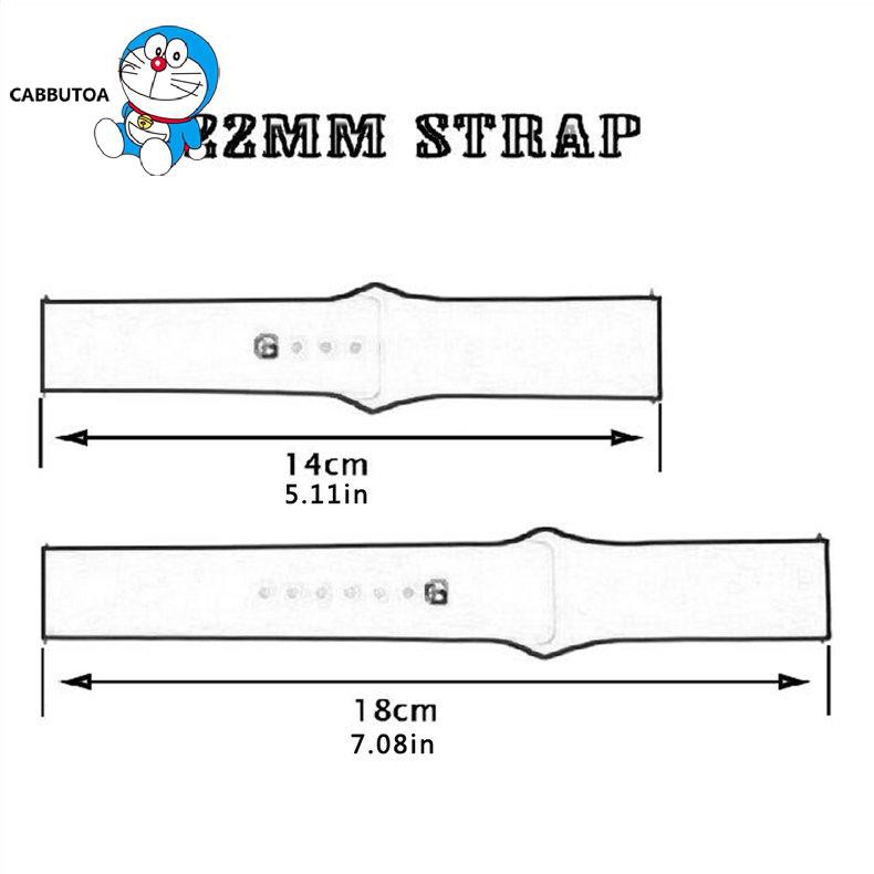 Dây Đeo Đồng Hồ Thay Thế Bằng Silicon 22mm Cho Xiaomi Haylou Solar Ls05 Series