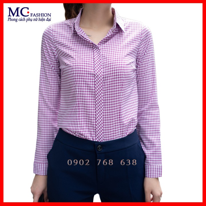 Sơ mi nữ công sở dài tay mc fashion a656