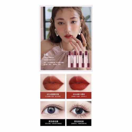 Set Trang Điểm Mắt Môi Pro 4 Món (Mascara + Kẻ mắt + 2 Son lì | BigBuy360 - bigbuy360.vn