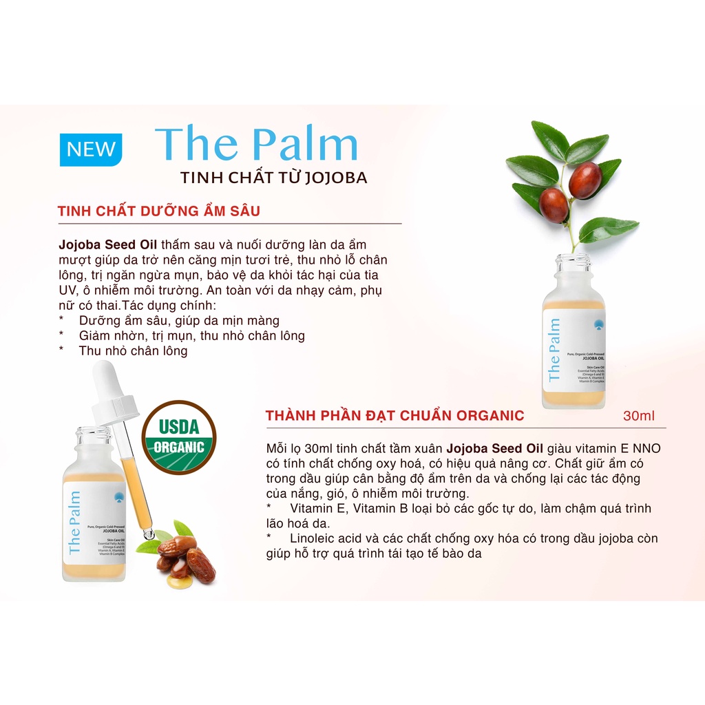 Tinh Dầu Jojoba ( Jojoba Oil ) 100%  Organic Massage Trẻ Hoá Da-Miraphepmau | BigBuy360 - bigbuy360.vn