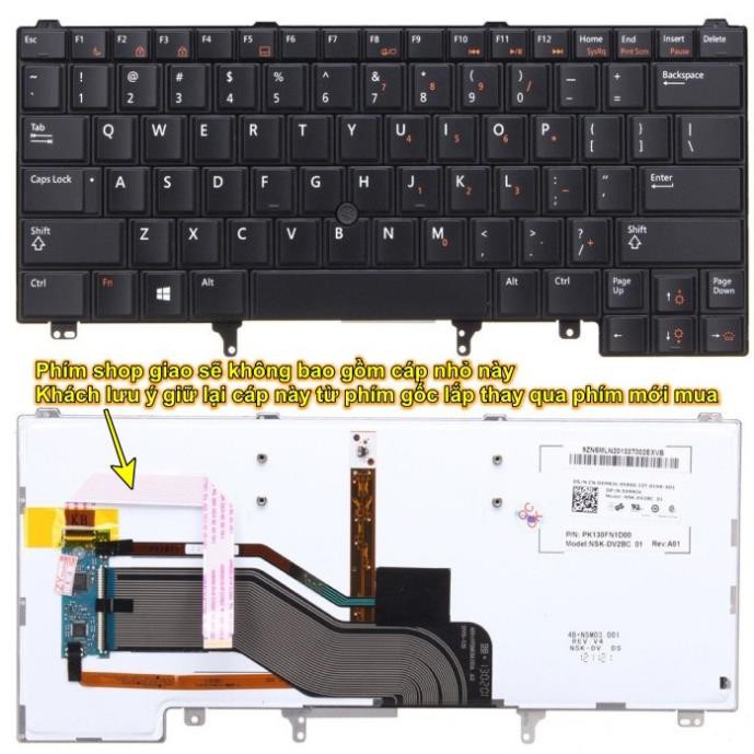 (KEYBOARD) BÀN PHÍM LAPTOP DELL E6420 (RENEW) dùng cho Latitude E5420 E5430 E6220 E6230 E6320 E6330 E6420 E6430