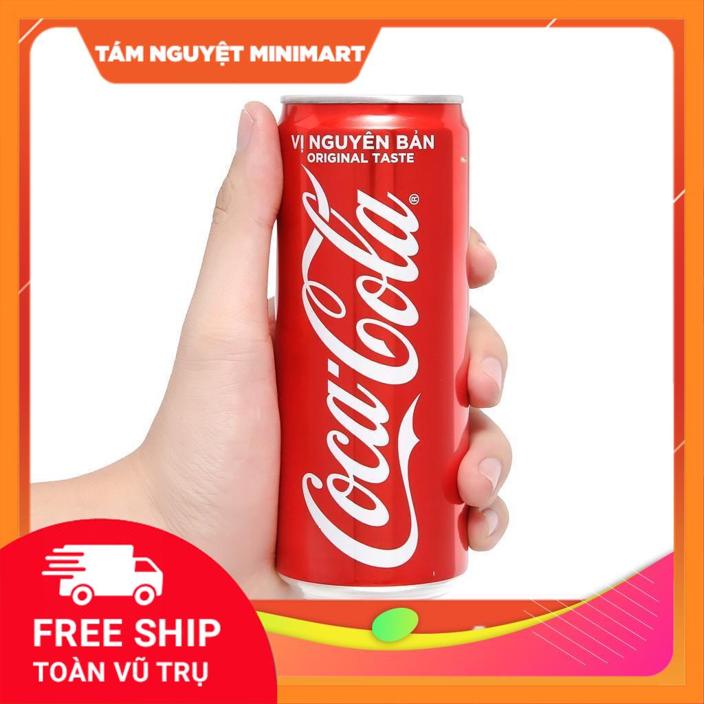 Combo 6 lon Coca Cola 330ml
