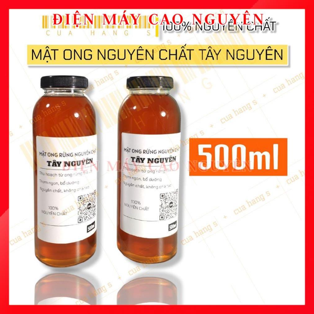 Mật ong nguyên chất rừng Tây Nguyên thơm ngon đặc sánh CHAI 500ml