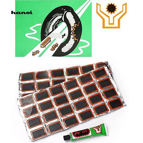 Set 48 miếng vá lốp xe đạp kèm keo tiện dụng