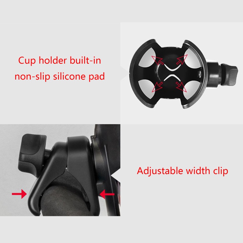 Giá Đỡ Bình Nước Bằng ABS Gắn Xe Đẩy Em Bé Tiện Dụng