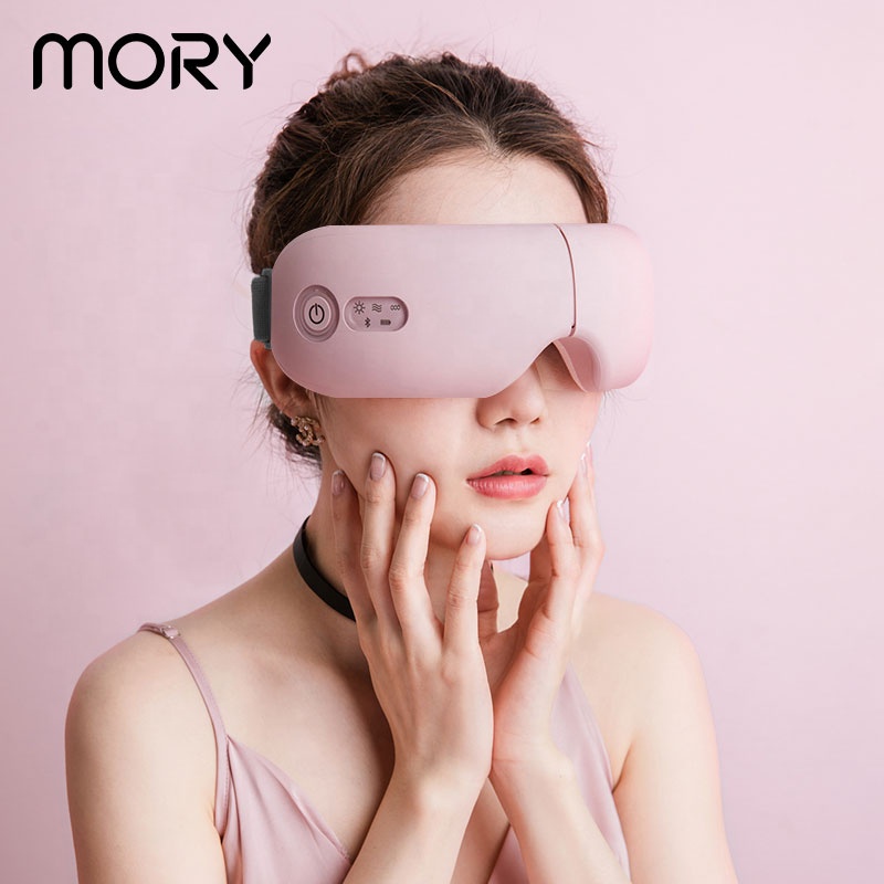 [Bảo hành 12 tháng] Máy Mát Xa Mắt Cao Cấp MORY-8S | Massage Áp Suất Túi Khí Kèm Nhiệt - Tích Hợp Nghe Nhạc Bluetooth