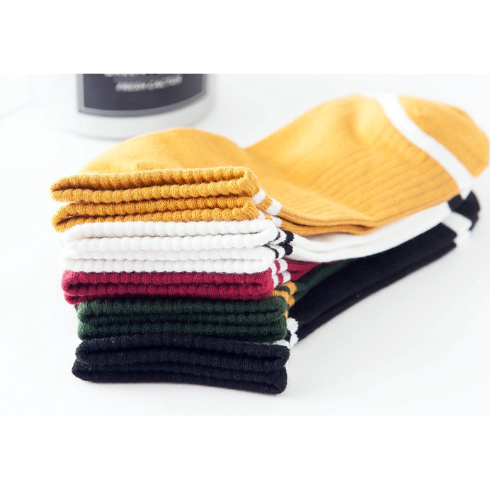 Vớ Tất cotton Nữ cổ thấp đủ màu phong cách trẻ trung và năng động.