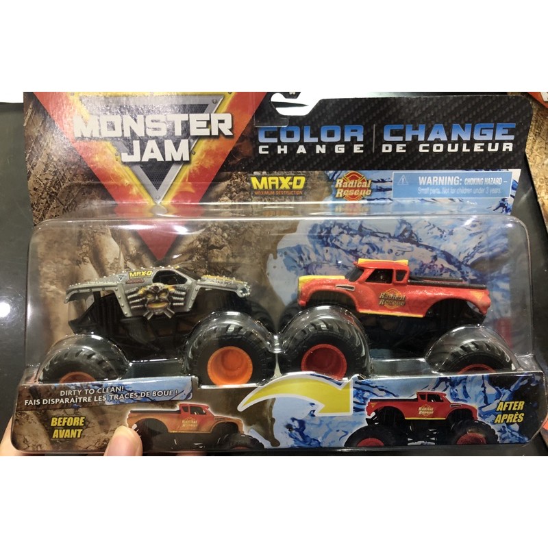 Series Bộ 2 xe đổi màu Monster jam