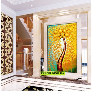 Tranh đính đá Cây mai vàng DF2225 64*120cm