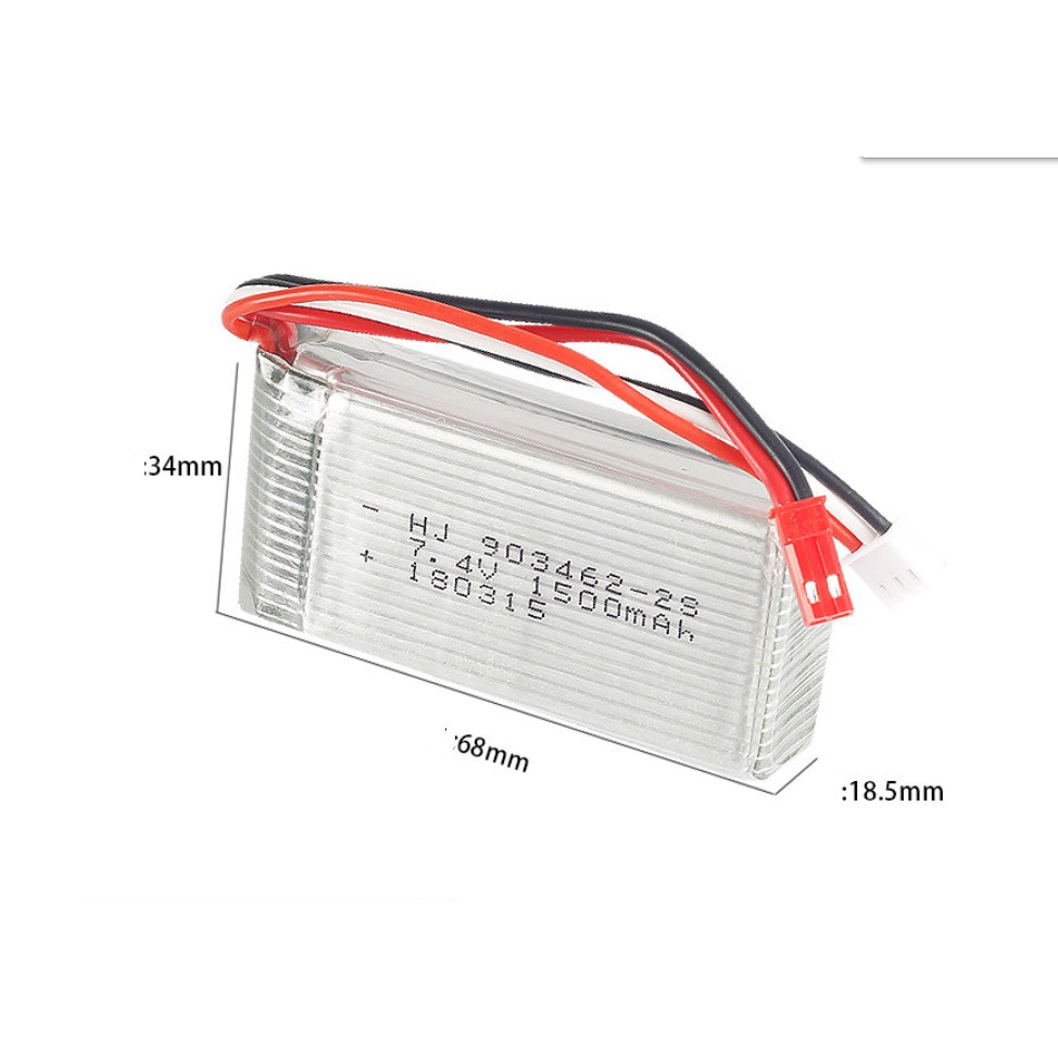 Combo Pin và sạc 7.4v 1500mah cano điều khiển Ft009