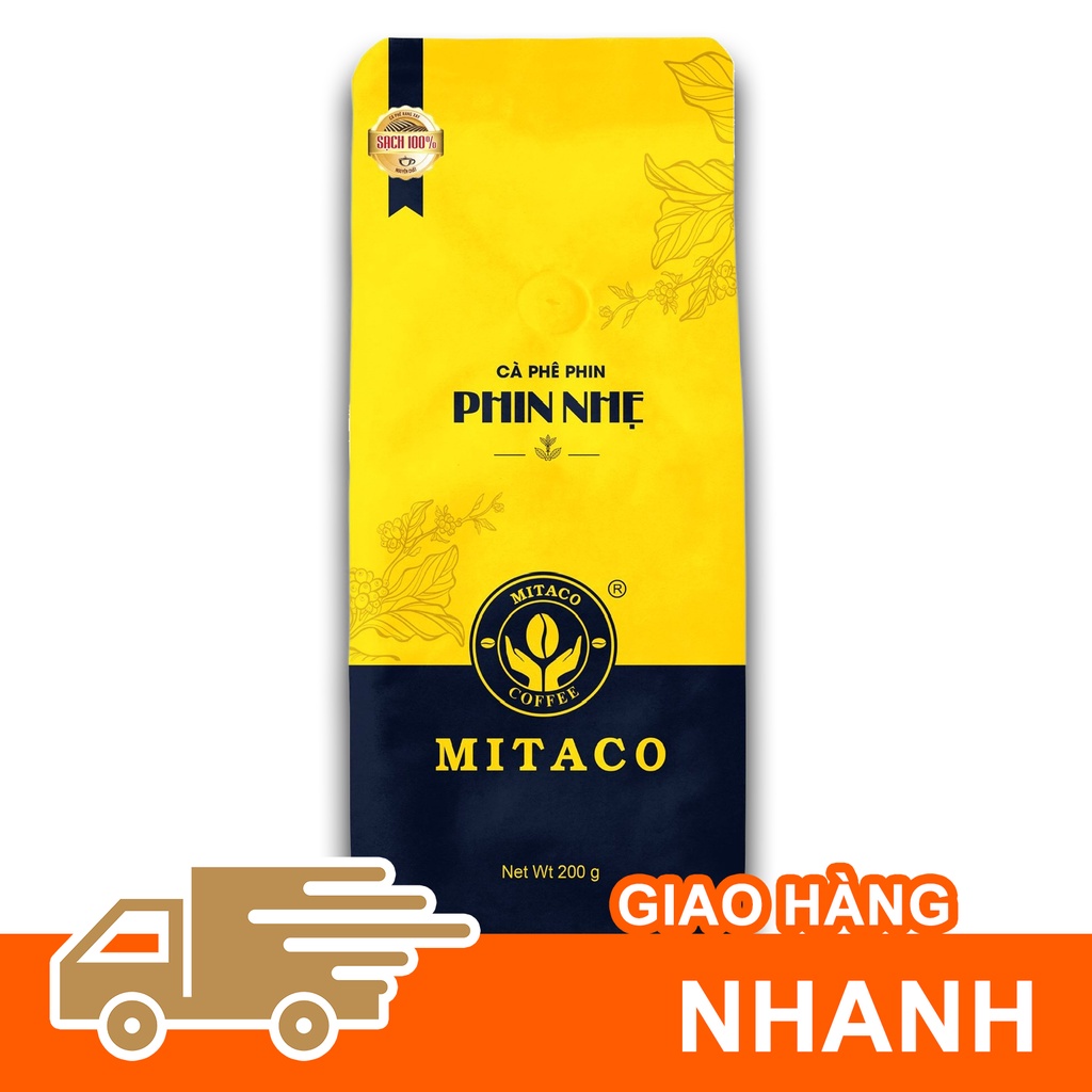 Cà phê pha phin nguyên chất phin nhẹ mitaco coffee gói 200g - ảnh sản phẩm 6