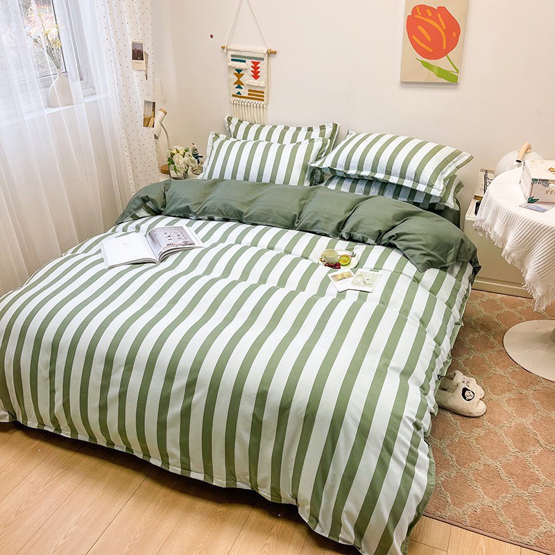 Bộ Vỏ Chăn Ga Gối Cotton Basic Nhiều Mẫu Siêu Đẹp ( 1 ga + 1 vỏ chăn + 2 vỏ gối ) | BigBuy360 - bigbuy360.vn